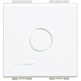 N4951 Bticino LivingLight Заглушка с выламываемой вставкой. размер 2 модуля. цвет белый