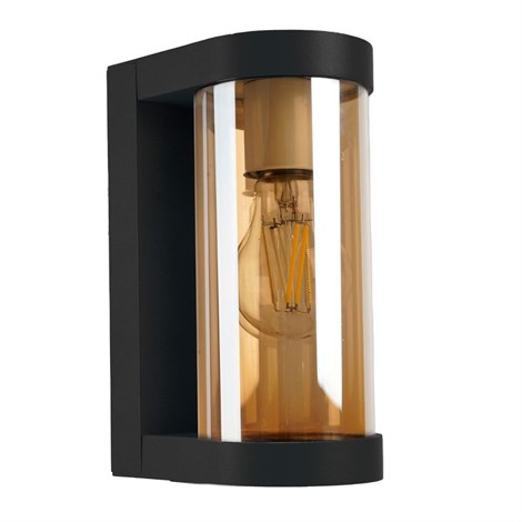 Светильник садово-парковый Feron DH1901, на стену, E27 230V, черный - фото 101449