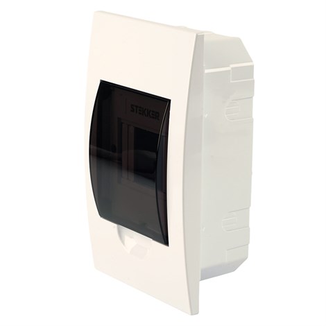 Бокс встраиваемый STEKKER EBX50-4/04-50 4 модуля, пластик, серия ArcaLight - фото 102710