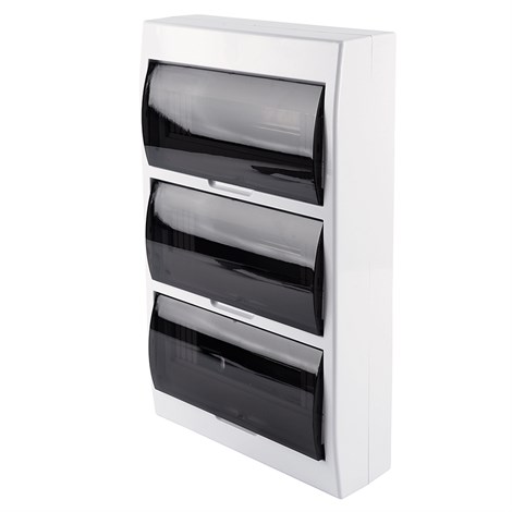 Бокс встраиваемый STEKKER EBX50-5/36-50 36 модулей, пластик, серия ArcaLight - фото 102719