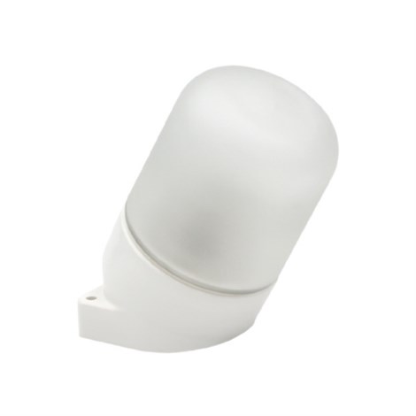 Светильник НББ 01-60-102 129х152х89мм, E27 max 60Вт, наклонный керам. корпус, стекло, IP65, белый - фото 102732