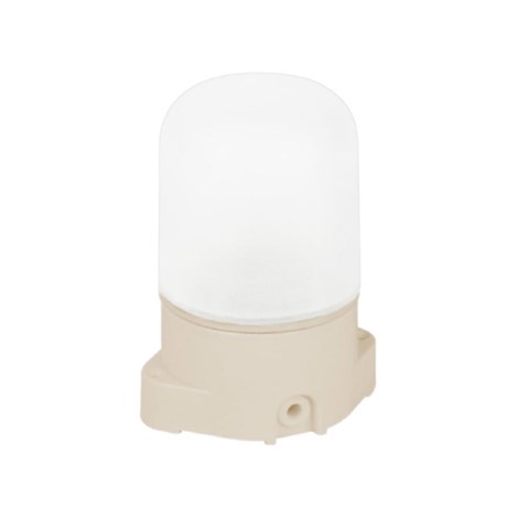 Светильник НББ 01-60-001 138х105х84мм, E27 max 60Вт, прямой пласт. корпус, стекло, IP65, бежевый - фото 102736