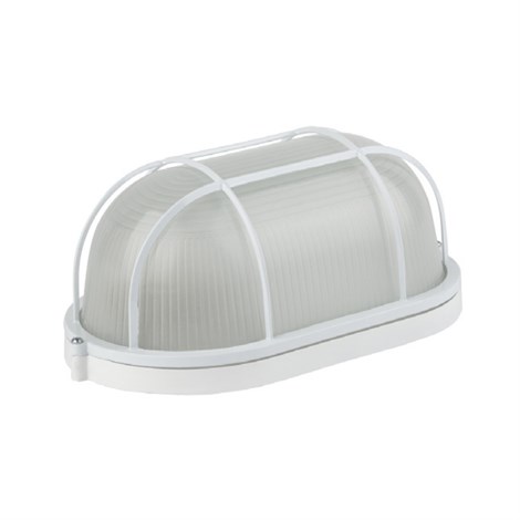 Светильник НБП 04-60-002 212х105х85мм E27,  max 60 Вт, алюм., стекло, решетка, IP54, белый - фото 102737