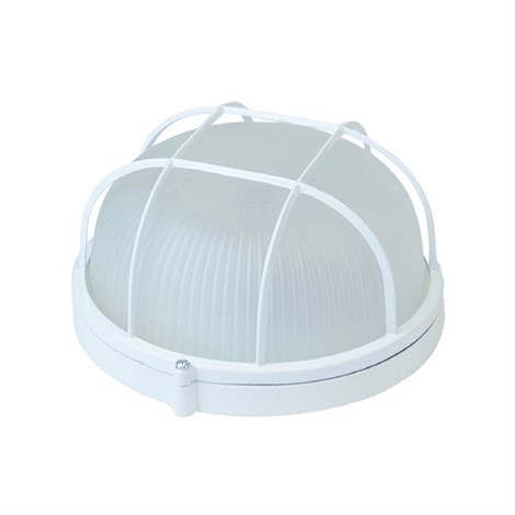 Светильник НБП 03-60-002 190х176х90мм, E27 max 60 Вт, алюм., стекло, решетка, IP54, белый - фото 102739