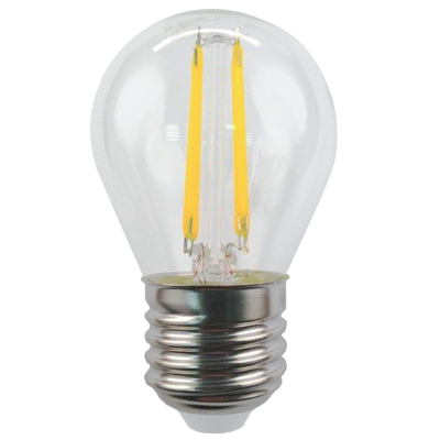 FL-LED Filament G45 7.5W E27 3000К 220V 825Лм 45*75мм FOTON_LIGHTING - лампа шарик прозрачная - фото 19794