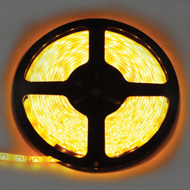 Ecola LED strip STD 14.4W/m 24V IP20 10mm 60Led/m Yellow желтая светодиодная лента на катушке 5м - фото 23433