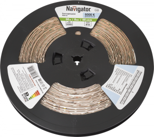 Светодиодная лента Navigator 71 245 NLS-3528W60-4.8-IP20-12V-R50 - фото 23805
