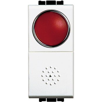 N4038R Bticino Кнопка 10А. 1P-NО индикатор с красным рассеивателем - фото 28381