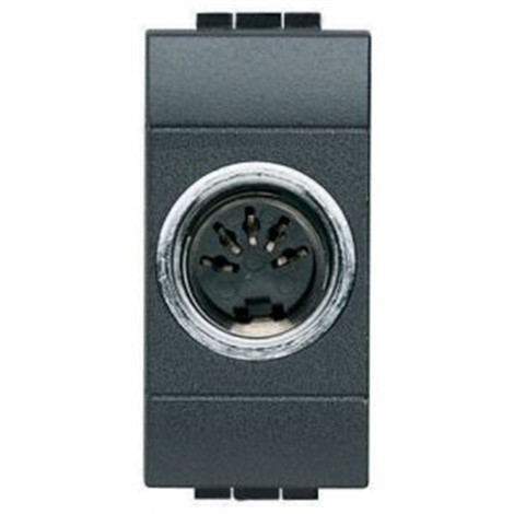 L4292 Bticino LivingLight. 5 полюсный разъём DIN для устройств hi fi и сходных с ними — под распайку - фото 28540