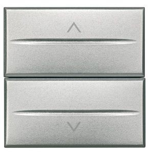BT Axolute Алюминий Axial Выключатель жалюзийный кнопочный 10А), 2 мод - фото 28723
