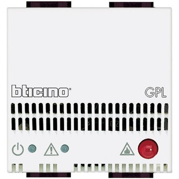 N4512/12 Bticino Детектор GPL со световой и звуковой сигнализацией (85дБ). питание 12В. 2 модуля - фото 28860