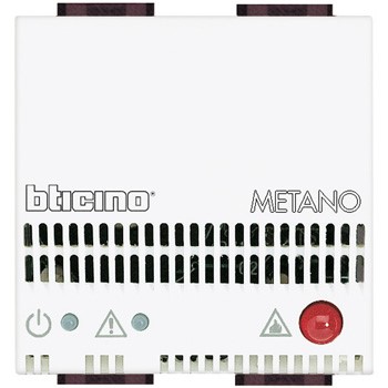 N4511/12 Bticino Детектор метана со световой и звуковой сигнализацией (85дБ). питание 12В. 2 модуля - фото 28861
