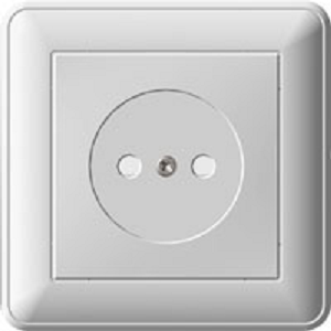Wessen 59 Бежевый Розетка б/з в сборе с рамкой RS16-151-28 - фото 28951