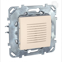 Schneider Electric Unica Бежевый Звонок 70 дБ/1м, 3 входа, 6 мелодий (MGU5.786.25ZD) - фото 29307