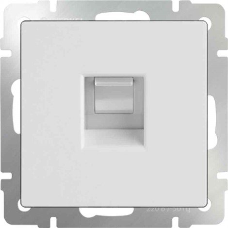 Телефонная розетка RJ-11 Werkel WL01-RJ-11 белая - фото 29708
