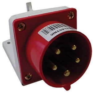 Вилка силовая стационарная IP44 32А 3P PE 380В TDM ELECTRIC - фото 30592