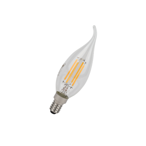 LED STAR CL BA75 6W/827 220-240V FIL CL E14 806lm - LED лампа свеча на ветру OSRAM - фото 44674
