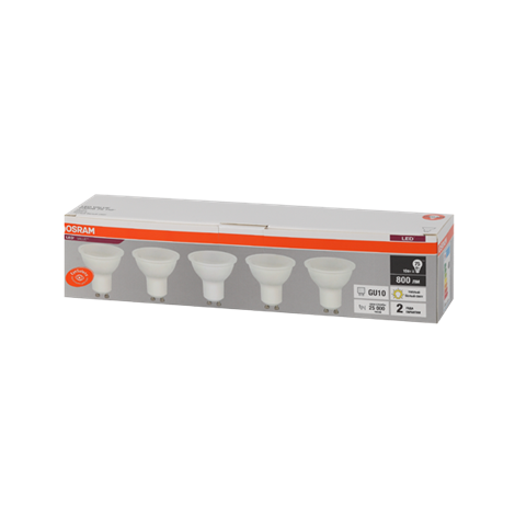 LVPAR1675 10SW/830 230V GU10 Экопак1X5 RU OSRAM - фото 48123