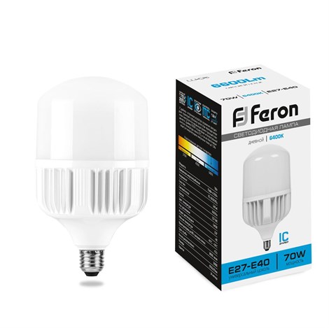 Лампа светодиодная Feron LB-65 E27-E40 70W 175-265V 6400K - фото 51816