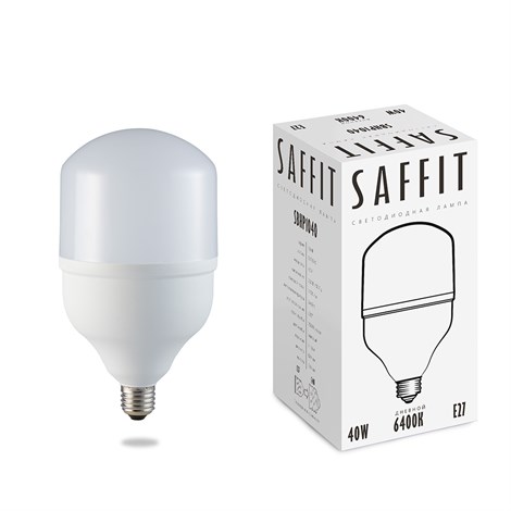 Лампа светодиодная SAFFIT SBHP1040 E27 40W 230V 6400K - фото 53182
