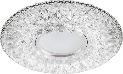 Светильник встраиваемый с LED подсветкой Feron CD942 потолочный MR16 G5.3 прозрачный - фото 56305