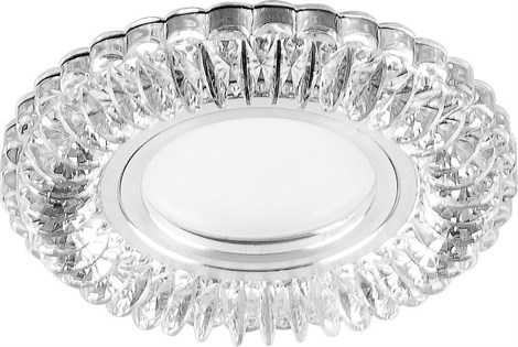 Светильник встраиваемый с белой LED подсветкой Feron CD904 потолочный MR16 G5.3 прозрачный - фото 56352