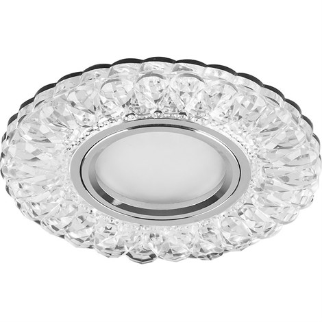 Светильник встраиваемый с белой LED подсветкой Feron CD938 потолочный MR16 G5.3 прозрачный - фото 56734
