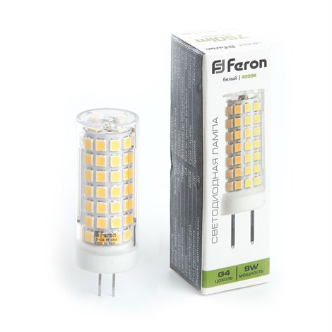 Лампа светодиодная Feron LB-434 G4 9W 175-265V 4000K - фото 63874