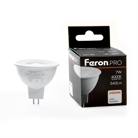 Лампа светодиодная Feron.PRO LB-1607 G5.3 7W 175-265V 4000K - фото 64106