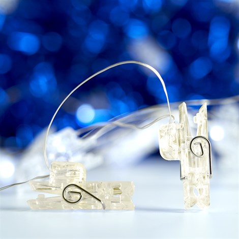 Гирлянда линейная Feron CL574 Прищепки, статичная, 4,5м USB 2700K , прозрачный шнур - фото 65469