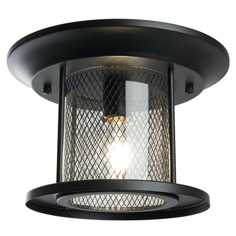 Светильник садово-парковый Feron PL723 на потолок  60W E27 230V, черный - фото 68690