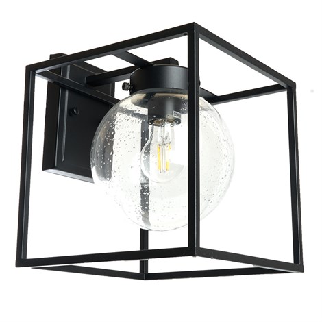 Светильник садово-парковый Feron PL711 на стену вниз  60W E27 230V, черный - фото 68714