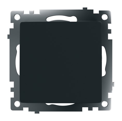 Переключатель перекрестный 1-клавишный (механизм), STEKKER GLS10-7110-05, 250V, 10А, серия Катрин, черный - фото 75401