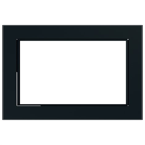 Рамка  2-местная (без перемычки), стекло, STEKKER, GFR00-7012-05М, серия Катрин, черный матовый - фото 76056