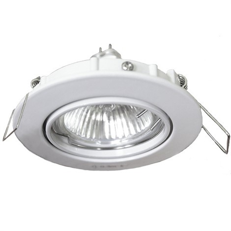 KIT HALOGEN ECO 50W WT d83(d72)x100 белая эмаль поворотный+лампа+транс OSRAM - фото 76440