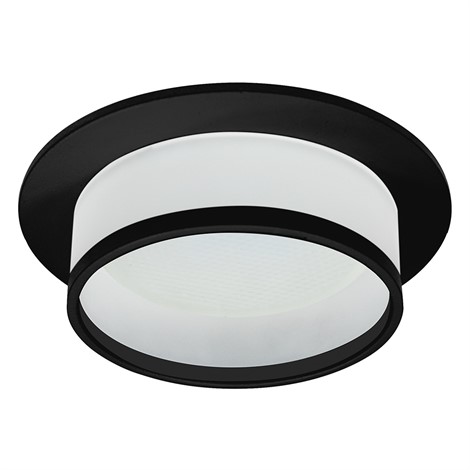 Светильник встраиваемый Feron DL500 потолочный GX53 черный круг - фото 77149