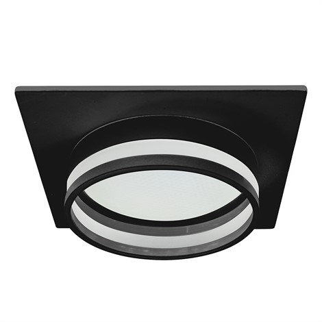 Светильник встраиваемый Feron DL503 LUNA потолочный GX53 черный квадрат - фото 77150