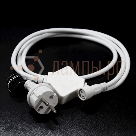 Блок питания для статичн. и мерц. гирлянд 220V 2A IP65 БЕЛЫЙ (для 1-10 штук) - фото 82637