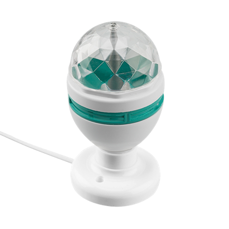 Декор-ый LED светильник ДИСКО на подставке,220V, 80x80x160 - фото 82697