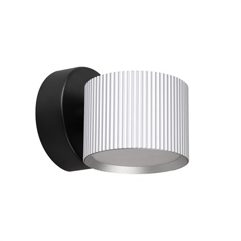 Светильник  настенный Feron HL4580 ARIA 12W, 230V,GX53, серебро + черный IP20 - фото 82920