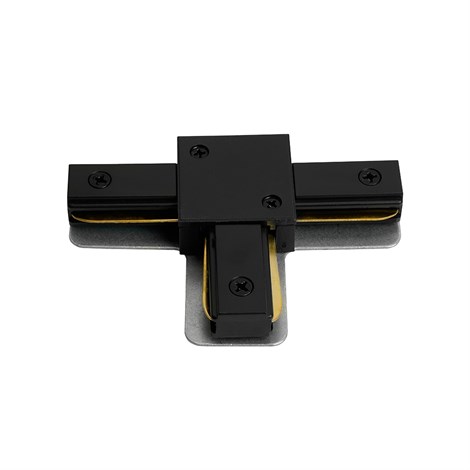 Коннектор Т-образный однофазный  для шинопровода , черный, LD1019 - фото 92190