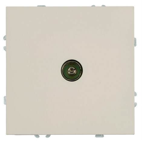 Розетка телевизионная 1-местная (механизм), STEKKER, 75 Ом, 5-862МГц, серия Эмили, RST00-5108-08, кашемир, soft touch - фото 92661