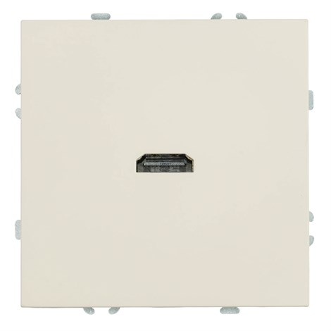 Розетка HDMI 2.0 Type A (механизм), STEKKER, серия Эмили, RST00-5118-08, кашемир, soft touch - фото 92955