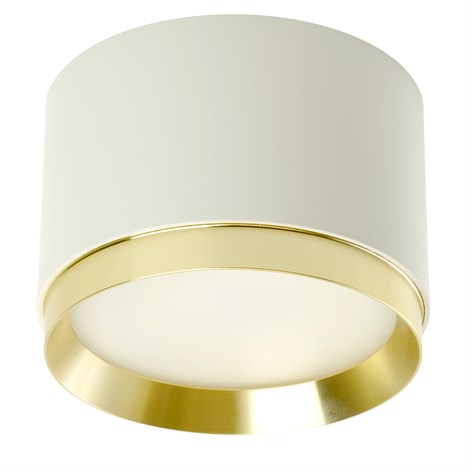 Светильник потолочный Feron Barrel DUET HL459  12W, 230V,GX53, белый + золото IP20 - фото 94373