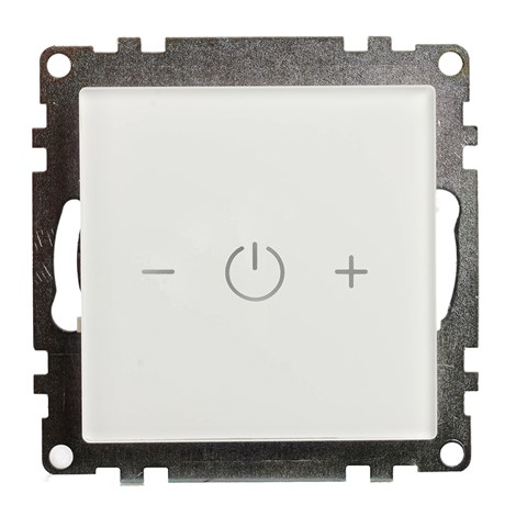 Выключатель диммирующий сенсорный (механизм) 250В, 150W, серия Катрин, белый - фото 97906