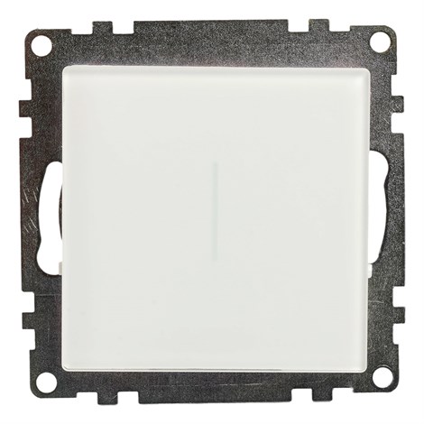 Выключатель 1-клавишный сенсорный (механизм) 250В, 2,5А, серия Катрин, белый - фото 97933