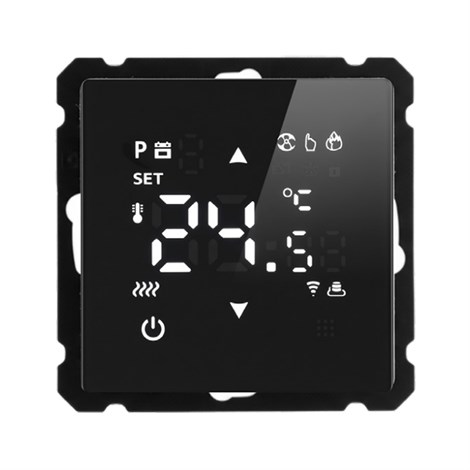 Терморегулятор Wi-Fi (механизм), STEKKER, 250В, 3500Вт, серия Катрин, GLS00-7119-05, черный - фото 99566