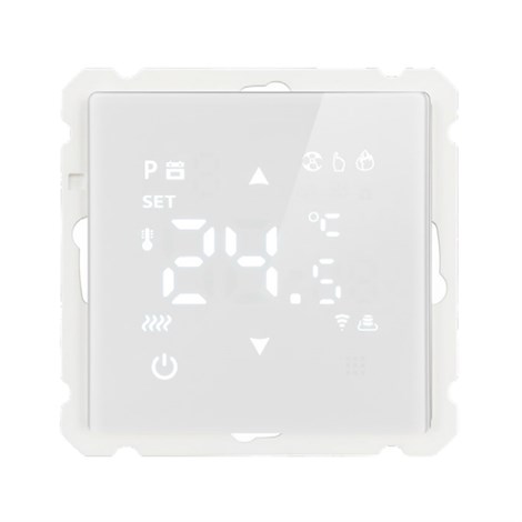 Терморегулятор Wi-Fi (механизм), STEKKER, 250В, 3500Вт, серия Катрин, GLS00-7119-01, белый - фото 99567