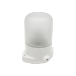 Светильник НББ 01-60-101 112х137х112мм, E27 max 60Вт, прямой керам. корпус, стекло, IP65, белый