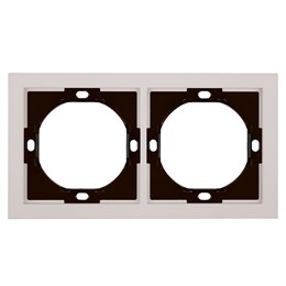 Рамка 2-местная, STEKKER, серия Мия, PFR00-3002-08, пудровый жемчуг